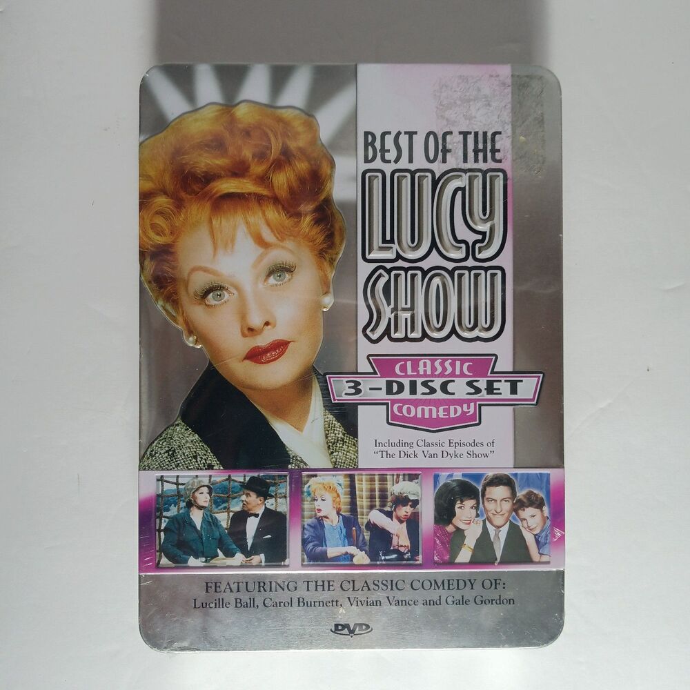 The Best Of The Lucy Show Classic Comedy 3 Disc Set Collectible Tin DVD Video